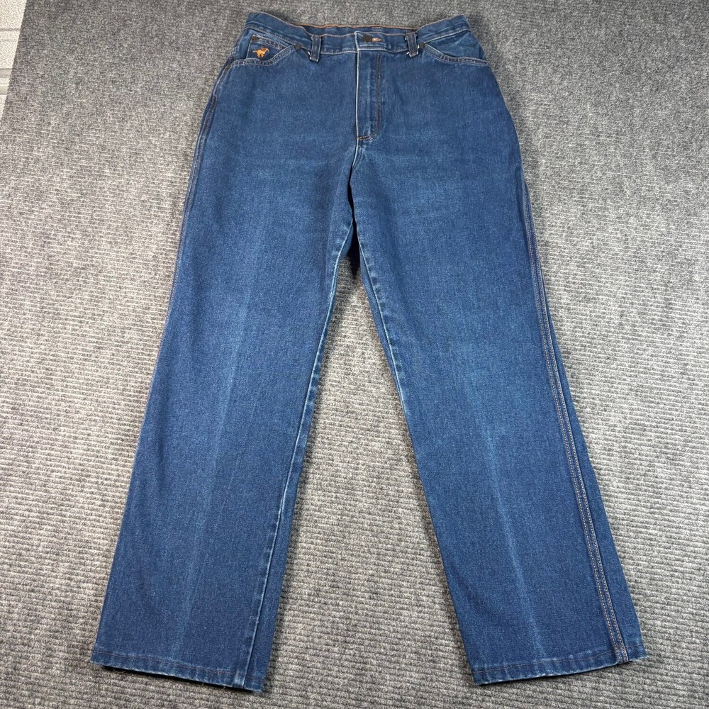 Vtg Wrangler No-Fault Jeans Womens 14 Blue Excellent High Rise Made in USA
